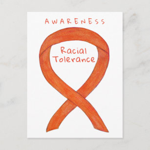 Cartes postales à ruban pour la tolérance raciale