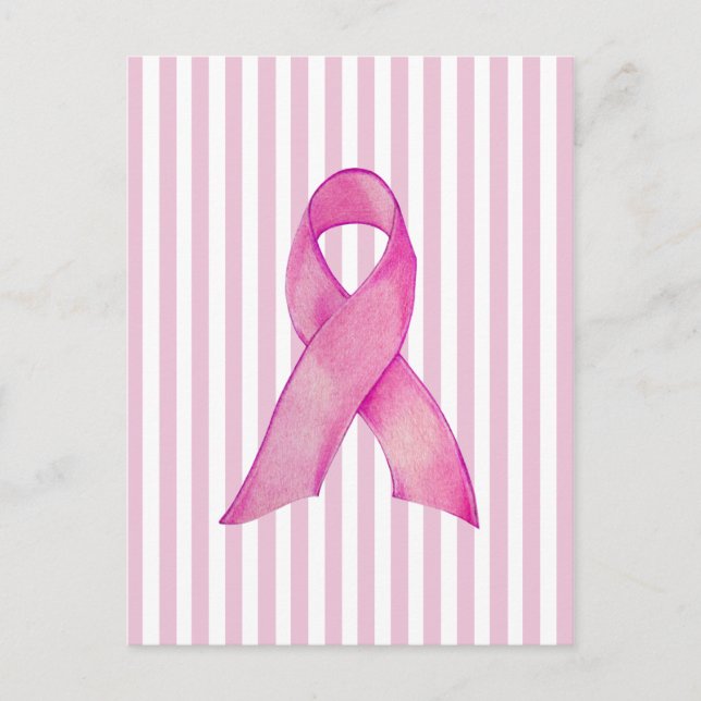 Cartes postales à ruban rose (Devant)