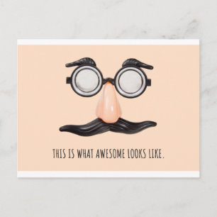 Cartes postales amusantes de lunettes en biscuit