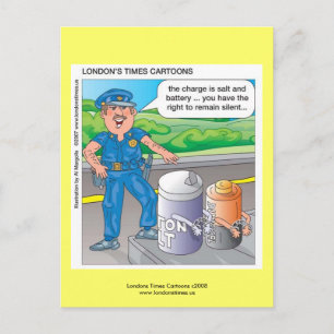 Cartes postales amusantes pour les Humours policie