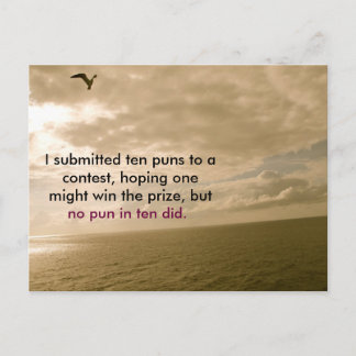 Cartes Postales amusantes sur Puns, punny, Postcro