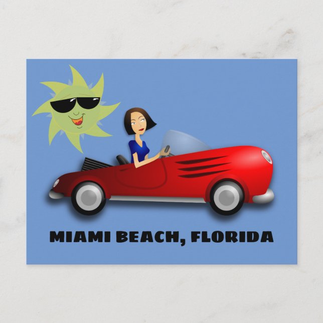 Cartes postales ART de MIAMI BEACH, FLORIDE FILLE  (Devant)
