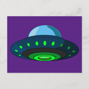 CARTES Postales ART OVNI SPACESHIP