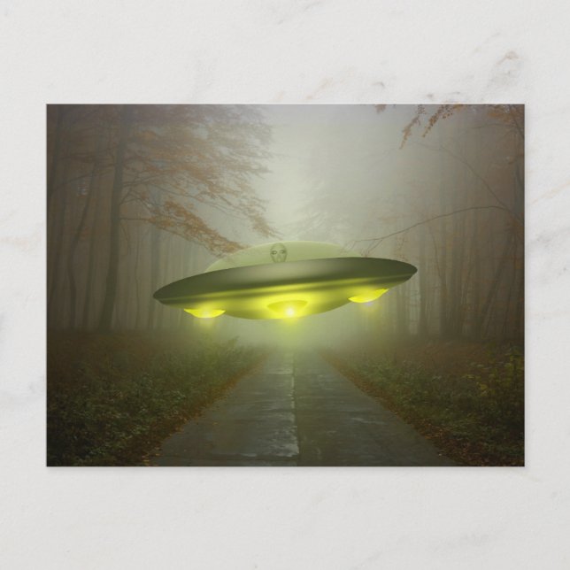 CARTES Postales ART OVNI SPACESHIP (Devant)