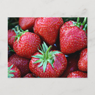Cartes postales aux fraises