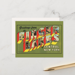 Cartes postales aux grandes lettres des lacs Finge