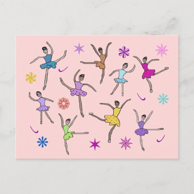 Cartes postales Ballerinas Dancing (Devant)