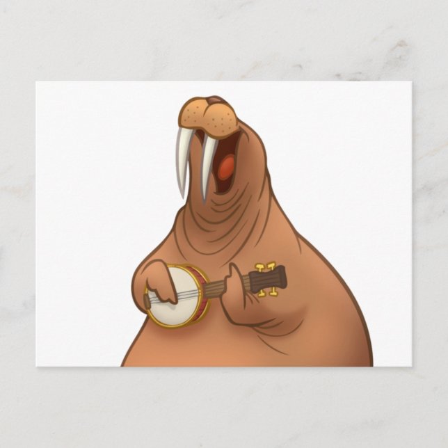Cartes postales Banjo-Strummin' Walrus (Devant)