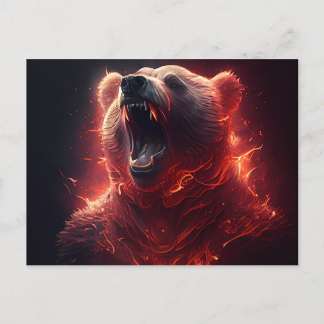 Cartes Postales bear red (Devant)