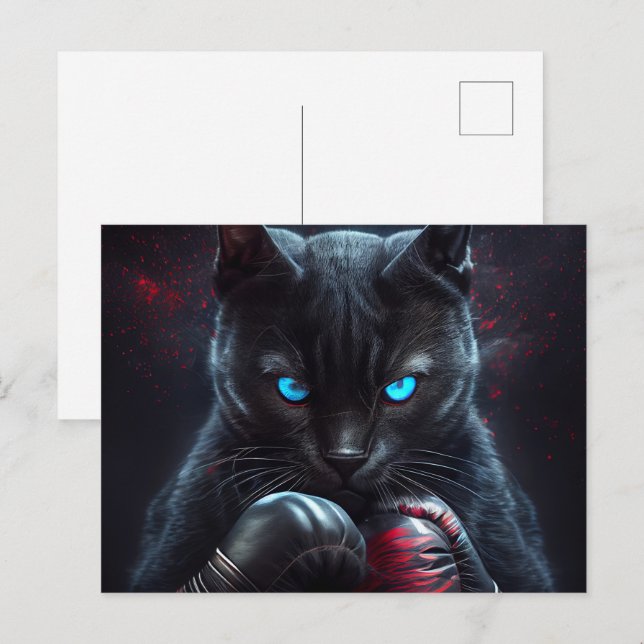 Cartes Postales Black Cat (Devant / Derrière)