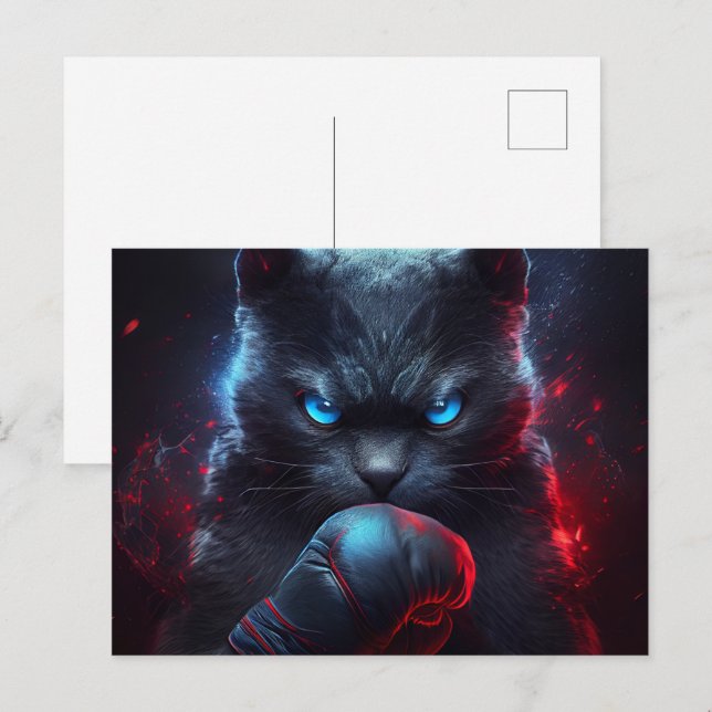 Cartes Postales Black Cat (Devant / Derrière)