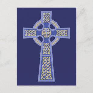 Cartes postales Blue Celtic Cross