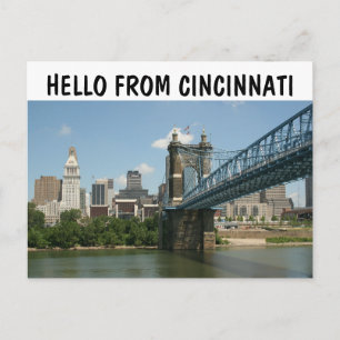 CARTES POSTALES BONJOUR CINCINNATI OHIO