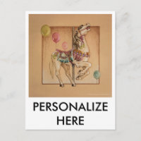 Cartes postales - Bonne Carrousel Cheval