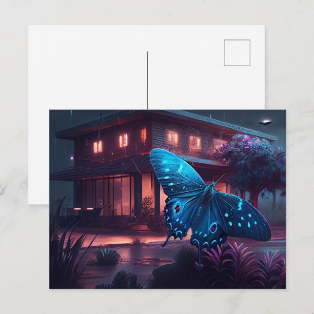 Cartes Postales butterfly (Devant / Derrière)