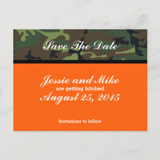 Cartes postales Camo Save The Date