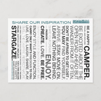 Cartes postales campantes inspirées d'incantation