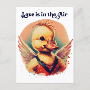 Cartes postales Canard Cupid "L'amour est dans l'a