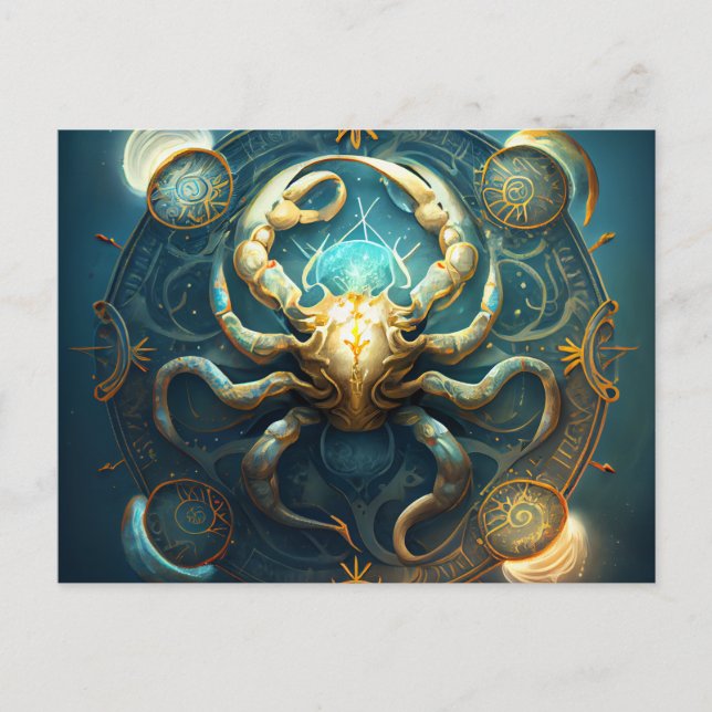 Cartes Postales Cancer Zodiac (Devant)