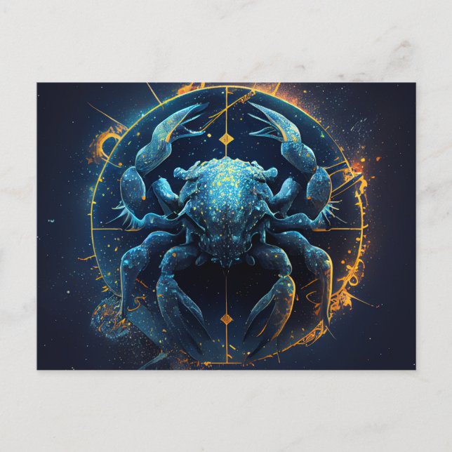 Cartes Postales Cancer Zodiac (Devant)