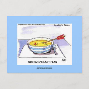 Cartes postales caricaturales Dernier Flan Funny