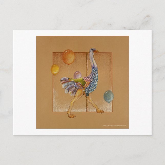 Cartes postales - Carousel Ostrich (Devant)