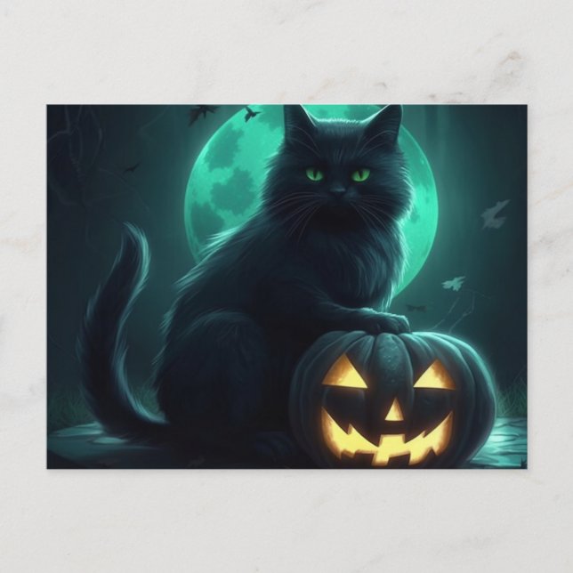 Cartes Postales Cat Halloween (Devant)