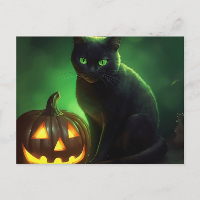 Cartes Postales Cat Halloween (Devant)