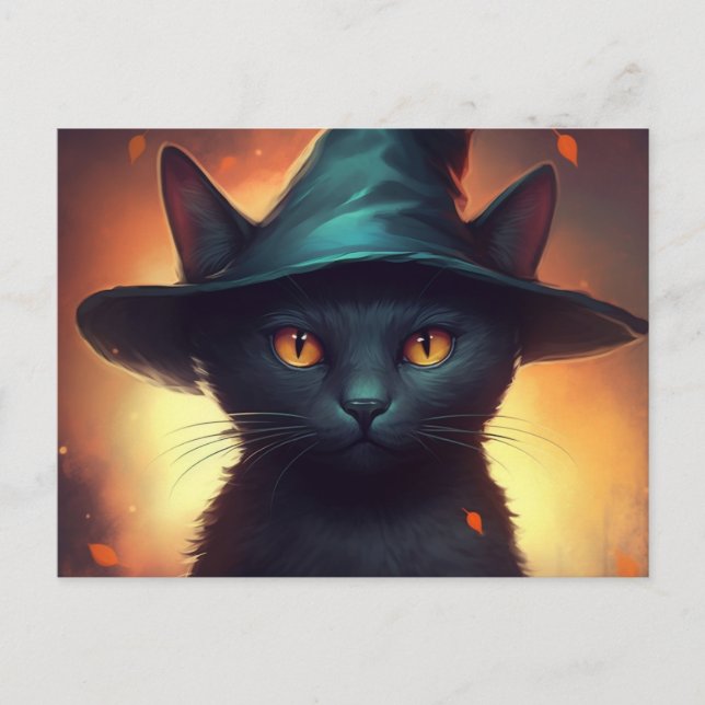 Cartes Postales Cat Halloween (Devant)
