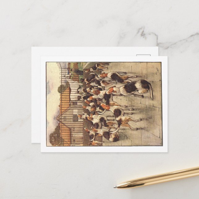 Cartes postales Cecil Aldin (Devant/Arrière en situation)