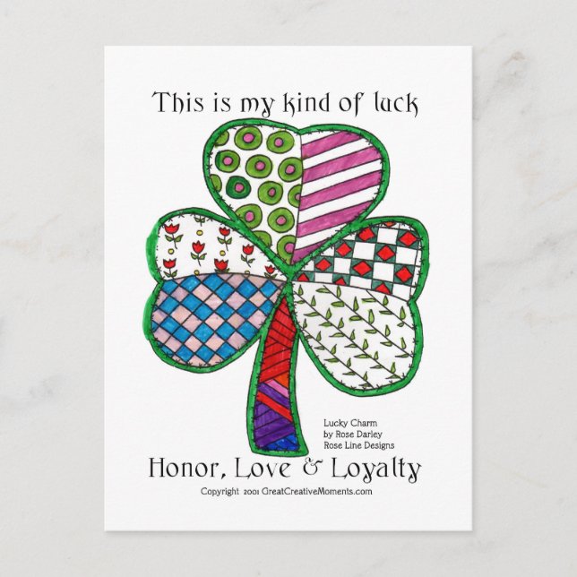 Cartes Postales Charm Lucky (Devant)