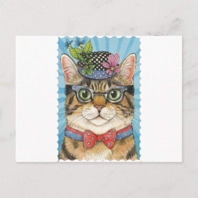 Cartes postales Charming Cat pour Feline Fanatics (Devant)