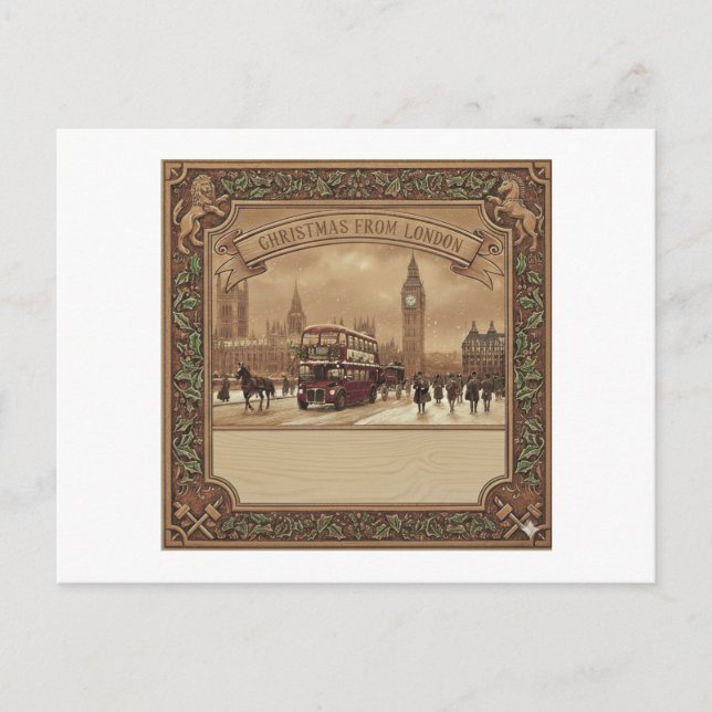 Cartes postales chic de Londres BigBen (Devant)