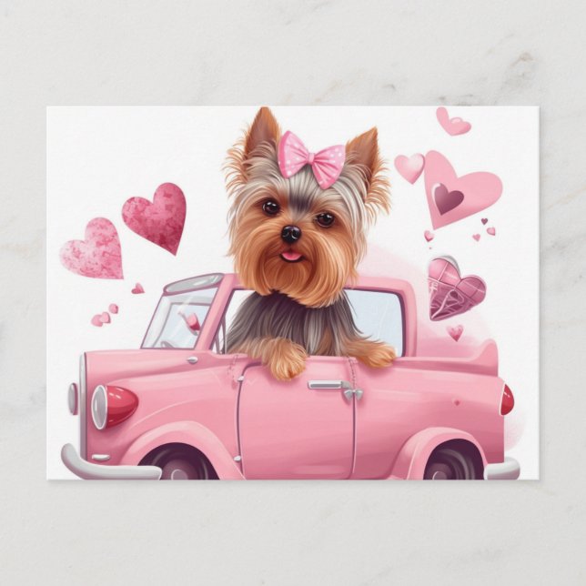 Cartes Postales Chien Yorkshire (Devant)