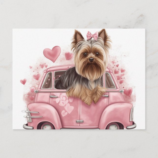 Cartes Postales Chien Yorkshire (Devant)