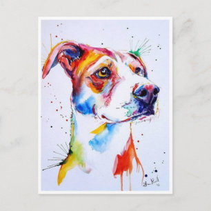 Cartes postales - Chiots aquarelles
