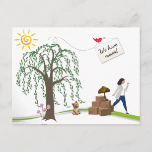 Cartes postales comiques de changement d'adresse I