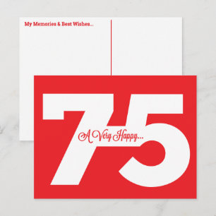 Cartes postales commémoratives pour 75 ans - en ro