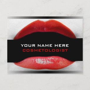 Cartes postales Cosmetologist Red Lips