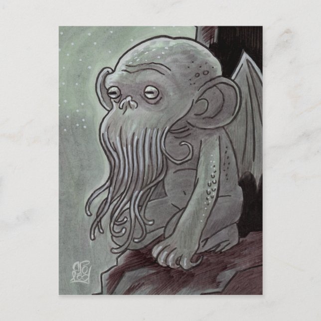 Cartes postales Cthulhu Monkey (Devant)