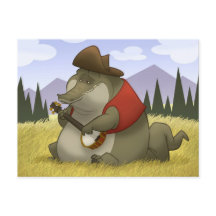 Cartes postales d'alligator de Banjo-Strummin'
