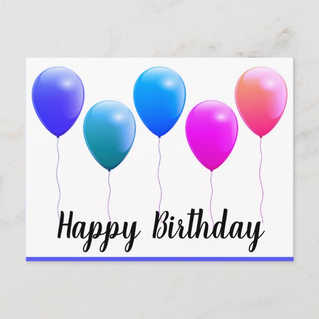 Cartes postales d'anniversaire (Devant)