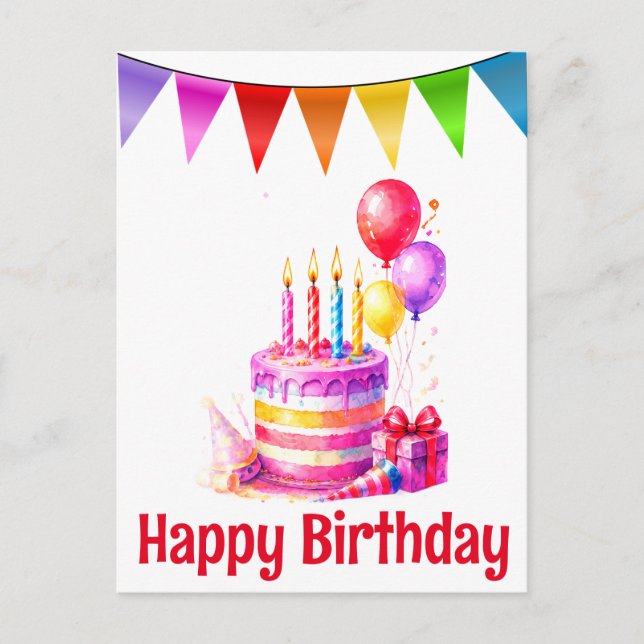 Cartes postales d'anniversaire (Devant)