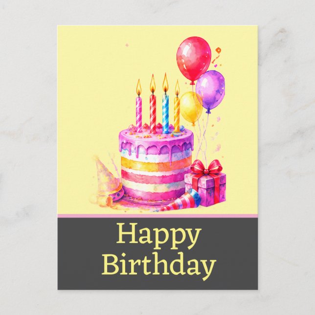 Cartes postales d'anniversaire (Devant)