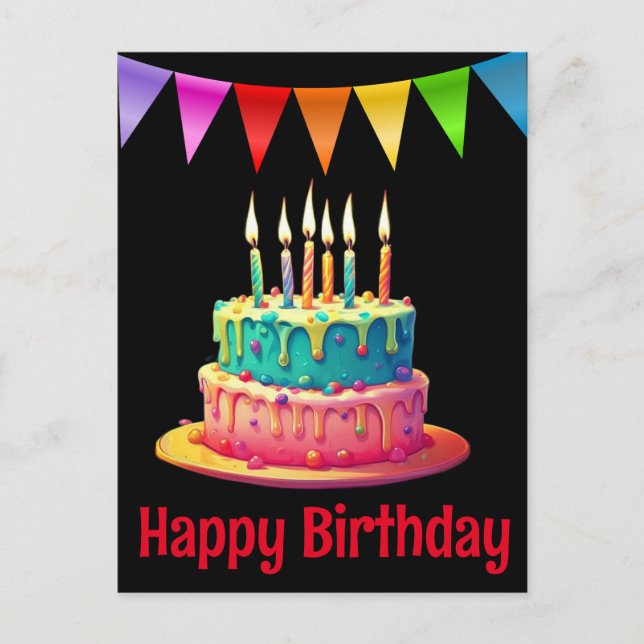 Cartes postales d'anniversaire (Devant)