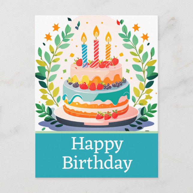 Cartes postales d'anniversaire (Devant)