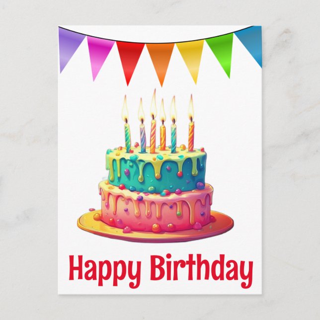 Cartes postales d'anniversaire (Devant)