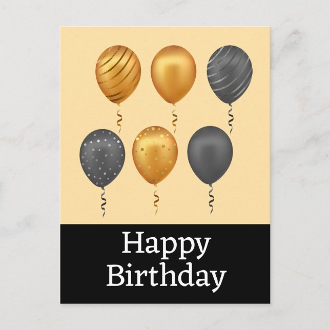 Cartes postales d'anniversaire joyeux (Devant)