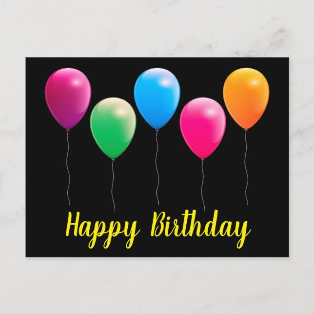 Cartes postales d'anniversaire joyeux (Devant)