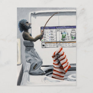 Cartes Postales d'Art Fantastique sur les Crimes d